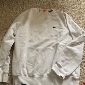 Nike Sweaters | Classic Nike White Crewneck | Poshmark